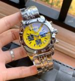 Best Quality Copy Breitling Chronomat 01 Watches Yellow Dial 43mm